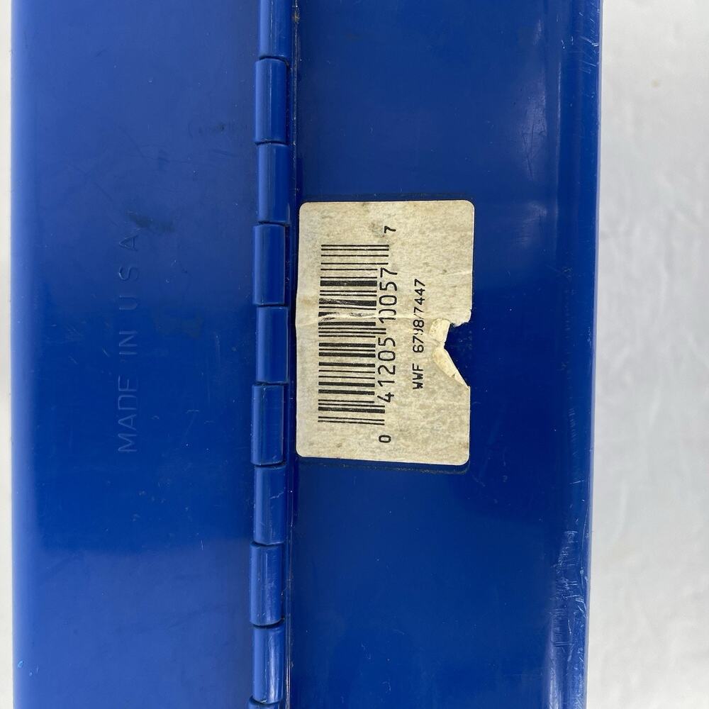 Vintage WWF Thermos Lunch Box Hulk Hogan Rowdy Roddy Piper 1986 Blue - Picture 5 of 6